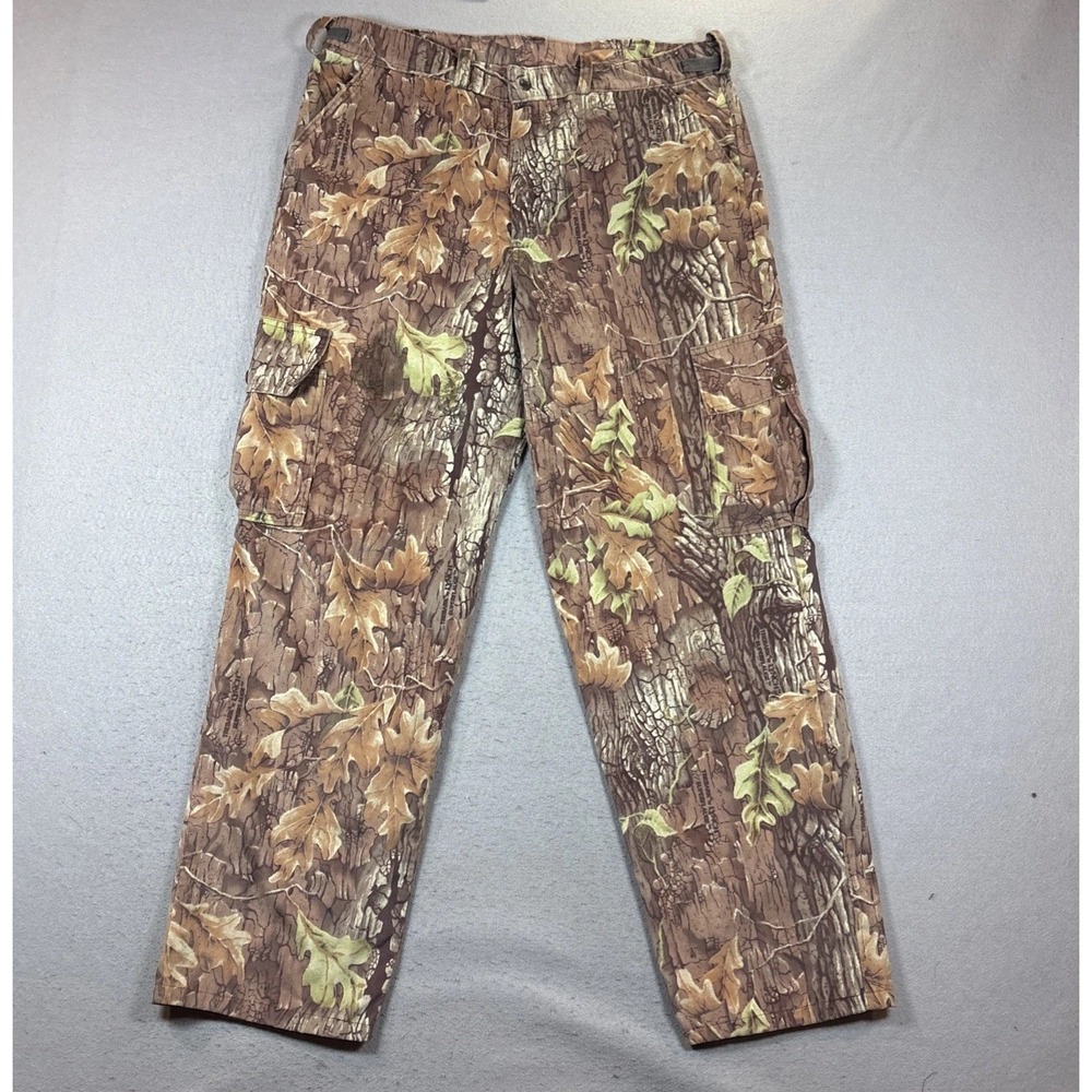 Clarkfield Outdoors Pants Mens XLarge Camo Tree‎ & Leaves Hunting Made USA